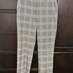 Talbots Plaid Southampton Pants in Gray and Brown